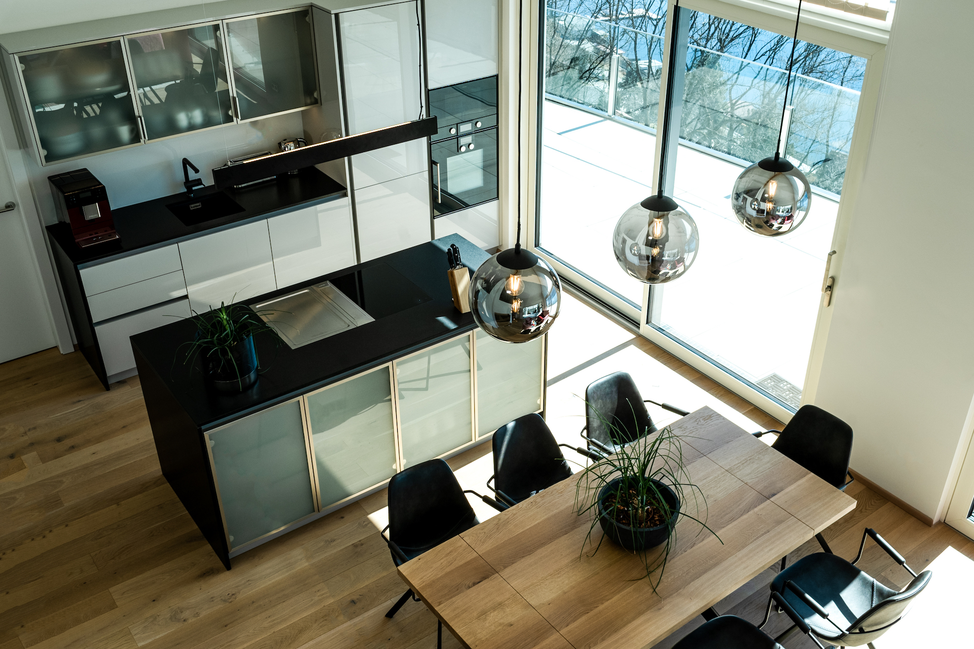 Interiorphotogaphy modern kitchen penthouse lakeview