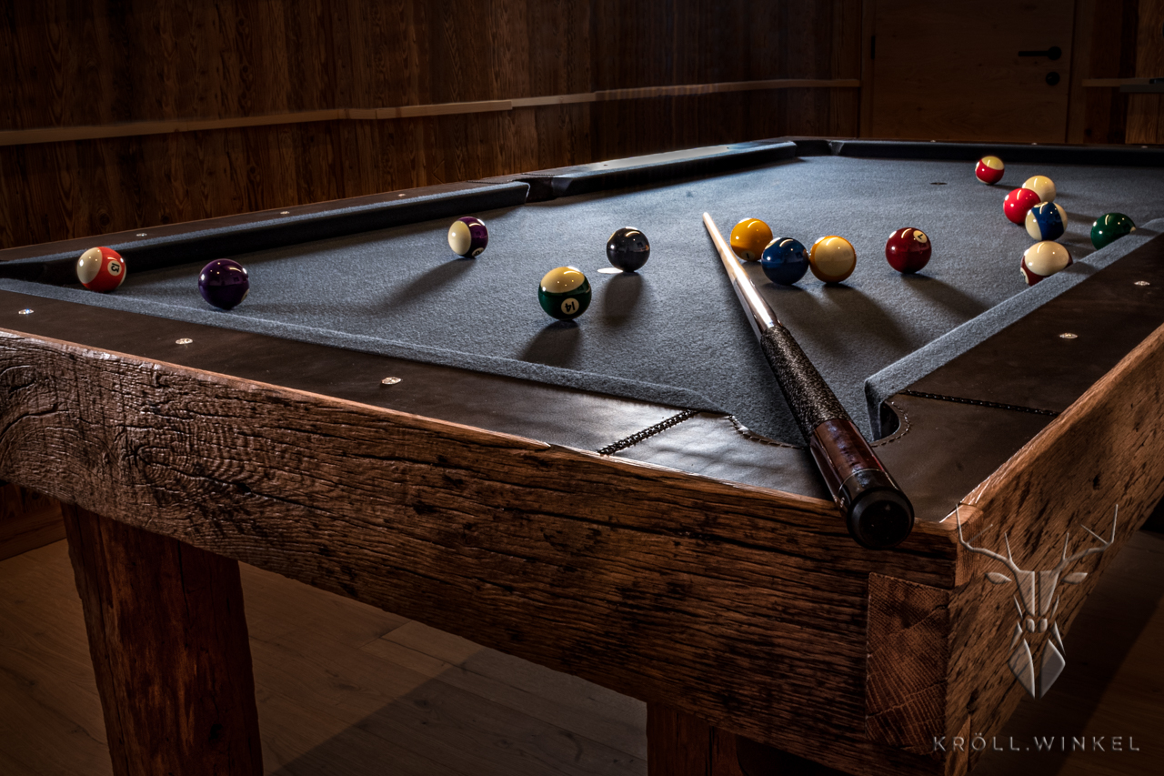 Photography billiard table